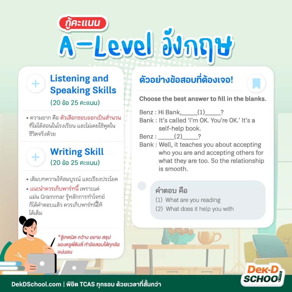 กู้คะแนน A-Level อังกฤษ
