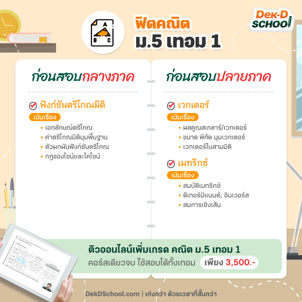 ติวคณิต ม.5 เทอม 1